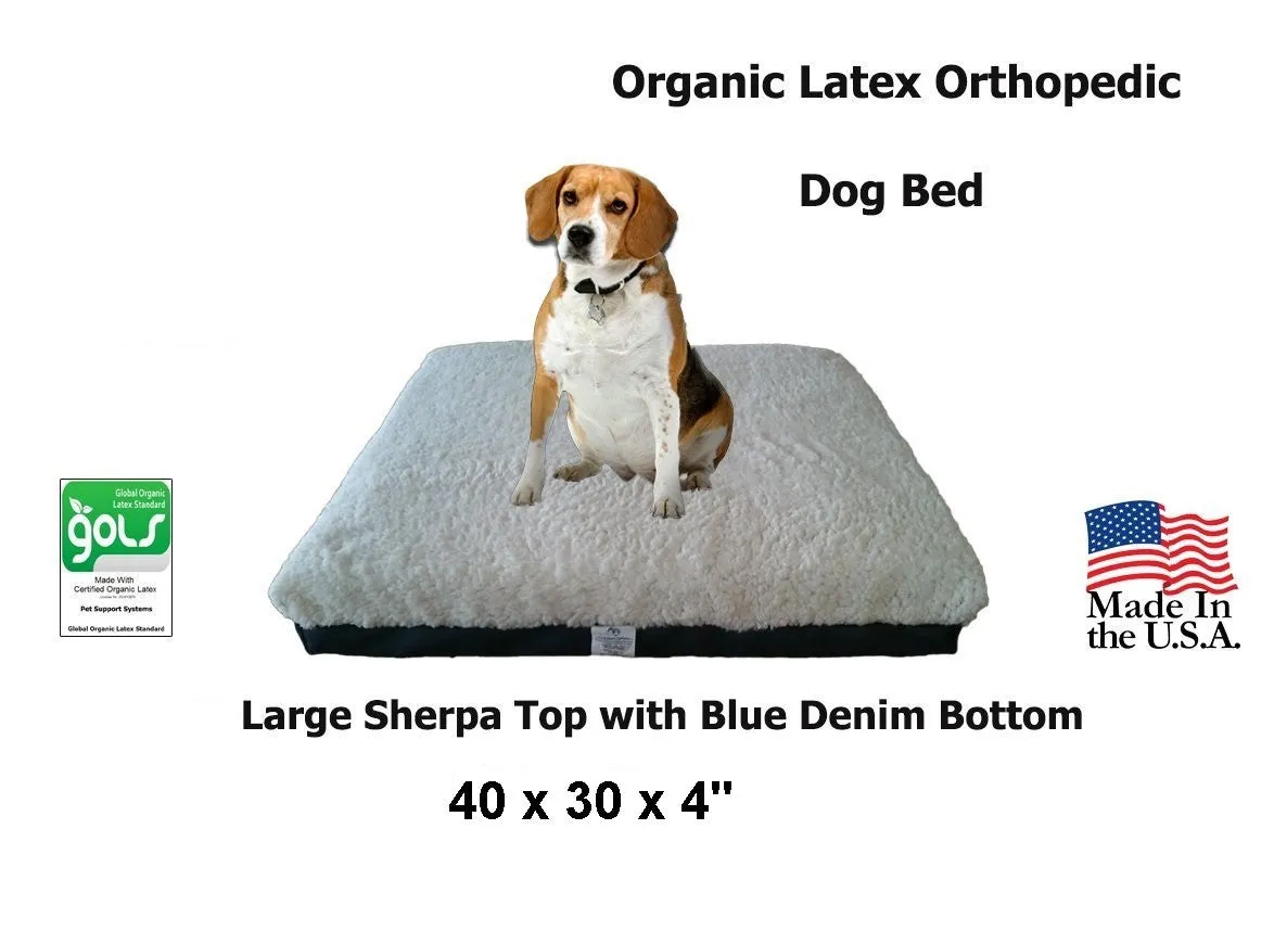 100% Organic Latex Orthopedic Pet Beds