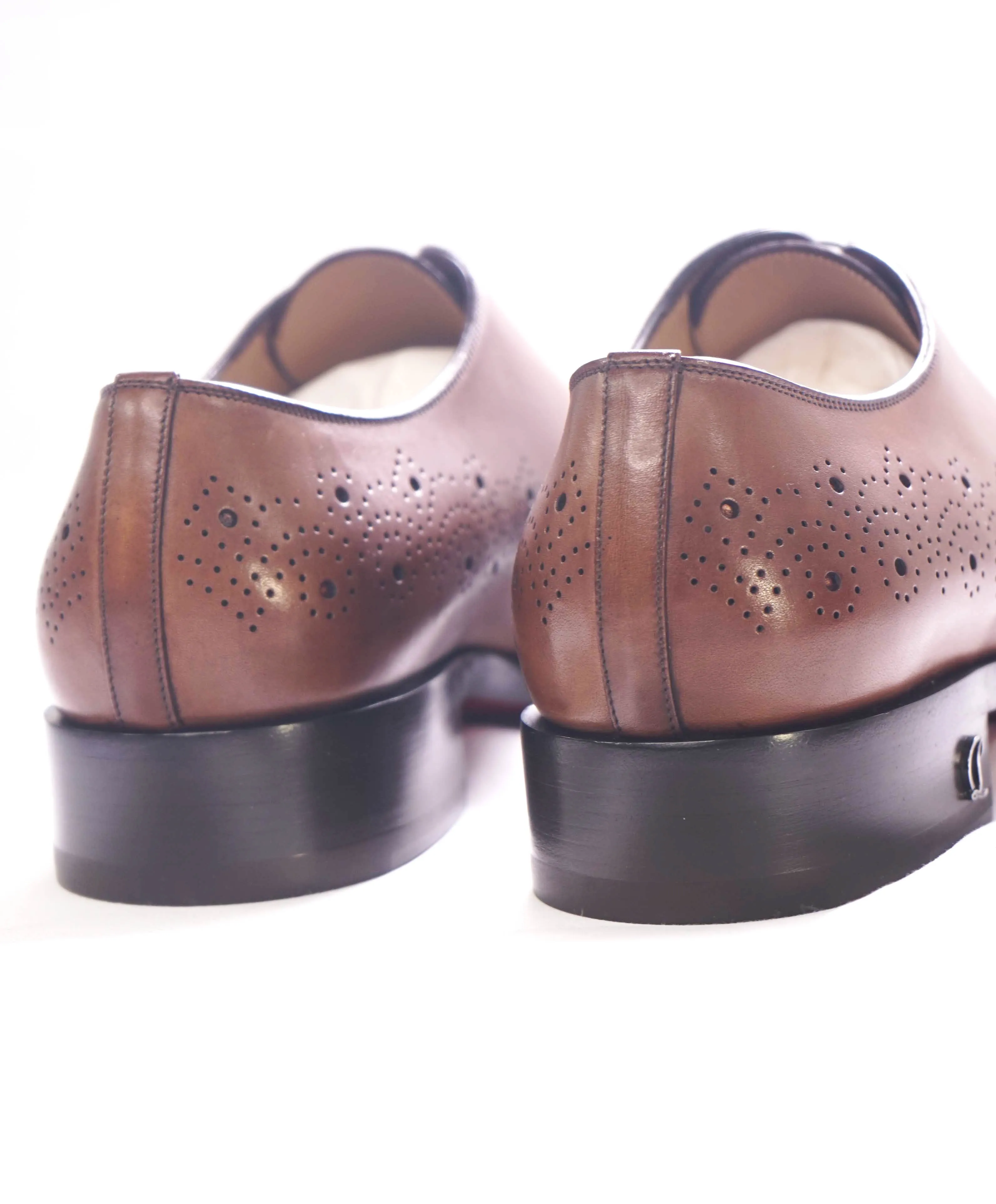 $1,200 CHRISTIAN LOUBOUTIN - *CORTEOBELLO* Brown Brogue Oxfords - 11 US (44 EU)