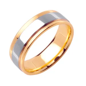 14K or 18K Two-Tone Gold Traditional Ring