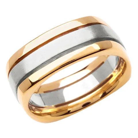 14K or 18K Two-Tone Gold Traditional Ring