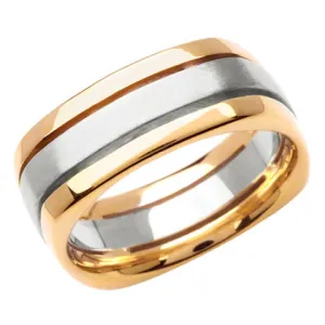14K or 18K Two-Tone Gold Traditional Ring