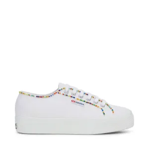 2740 Multicolor Beads Sneakers - White Multicolor Beads