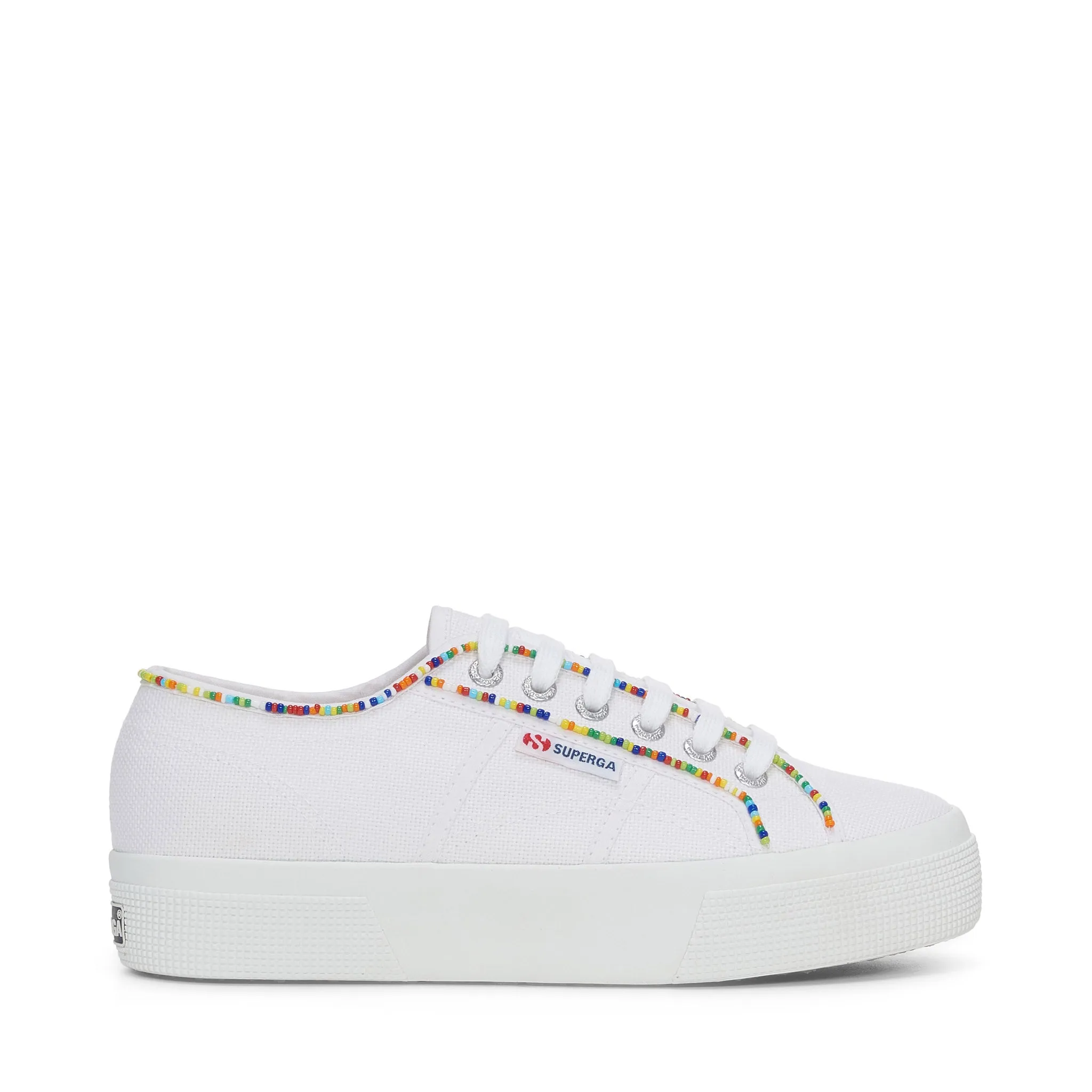 2740 Multicolor Beads Sneakers - White Multicolor Beads