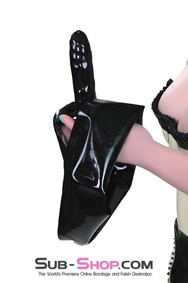 2968D-SIS      Sissy Submissive Feminization Sissy Bitch Crossdressing Gear Latex Dildo Pants