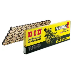 520DZ2 x 104RB G&B solid bush chain w/ RJ clip link DID (520DZ104G)