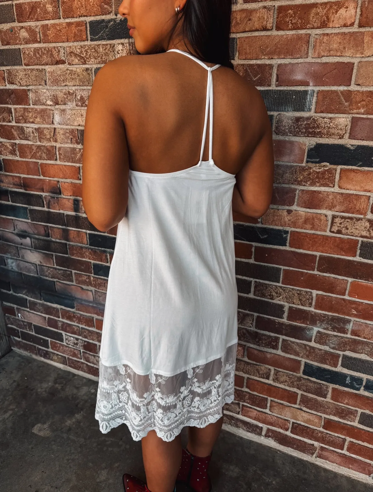 Adjustable Strap Tank Slip Dress