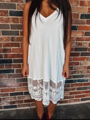 Adjustable Strap Tank Slip Dress