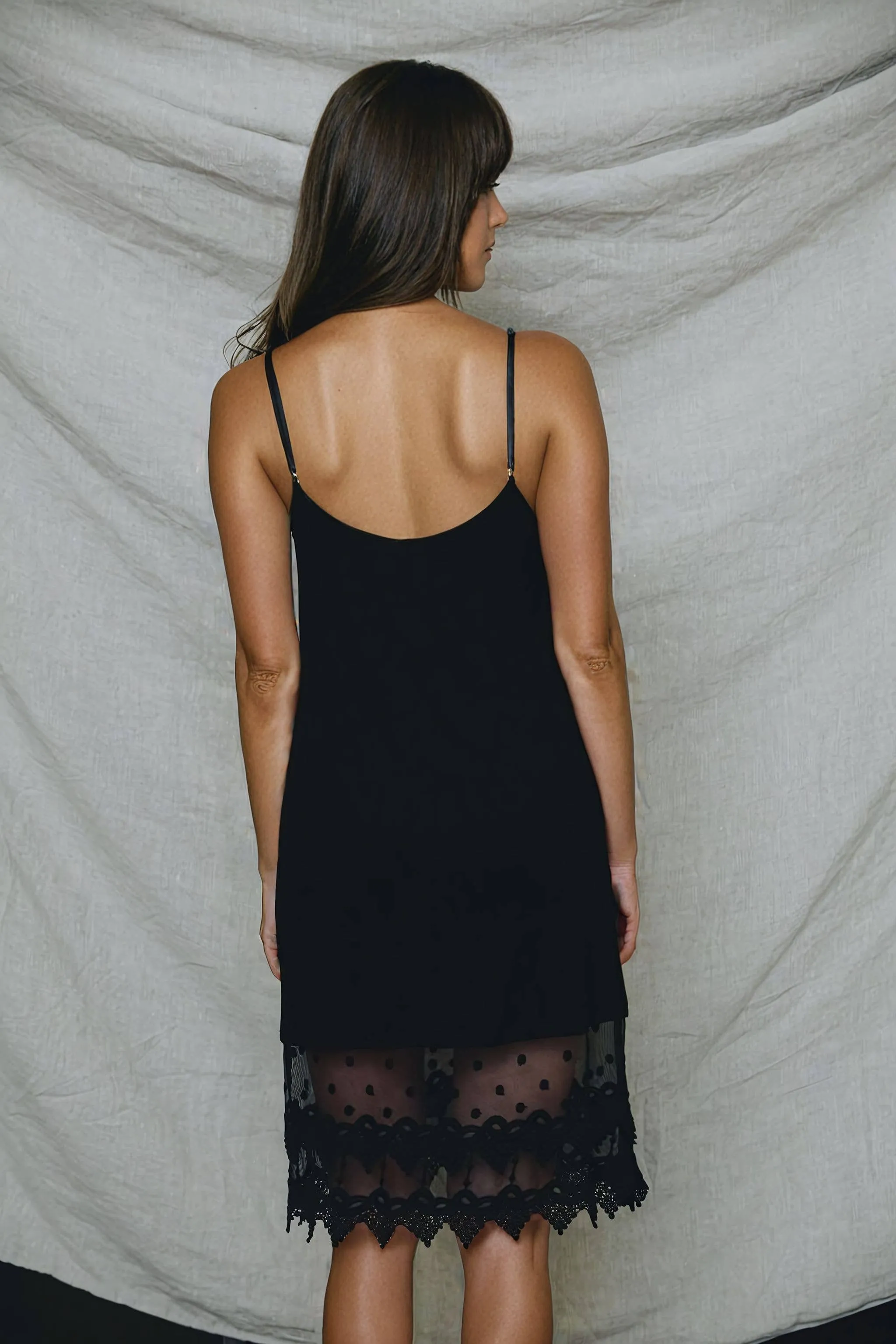 Adjustable Strap Tank Slip Dress