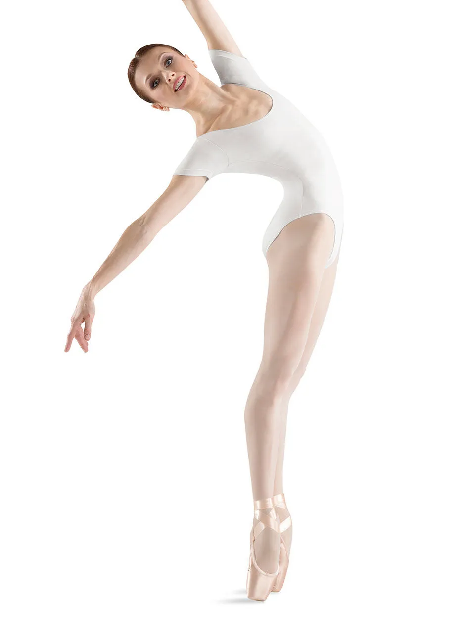 Adult Basic Short Sleeve Leotard (White) L5402
