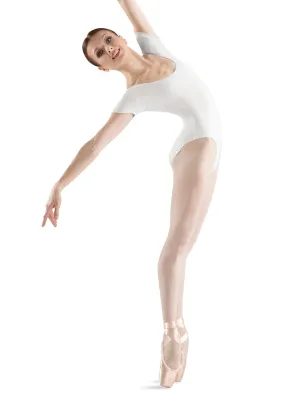 Adult Basic Short Sleeve Leotard (White) L5402