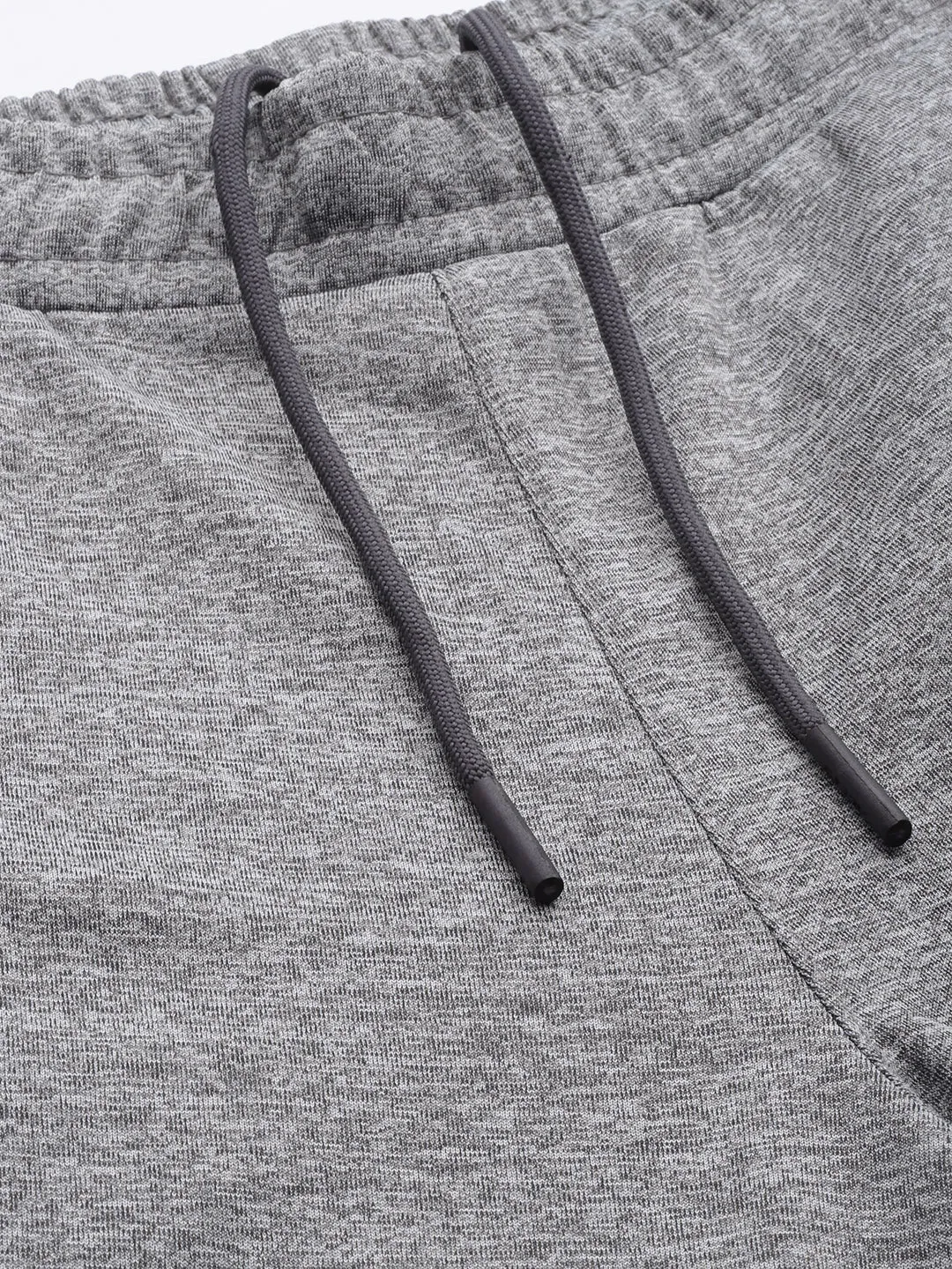 Alcis Men Grey Solid Slim Fit Track Pants