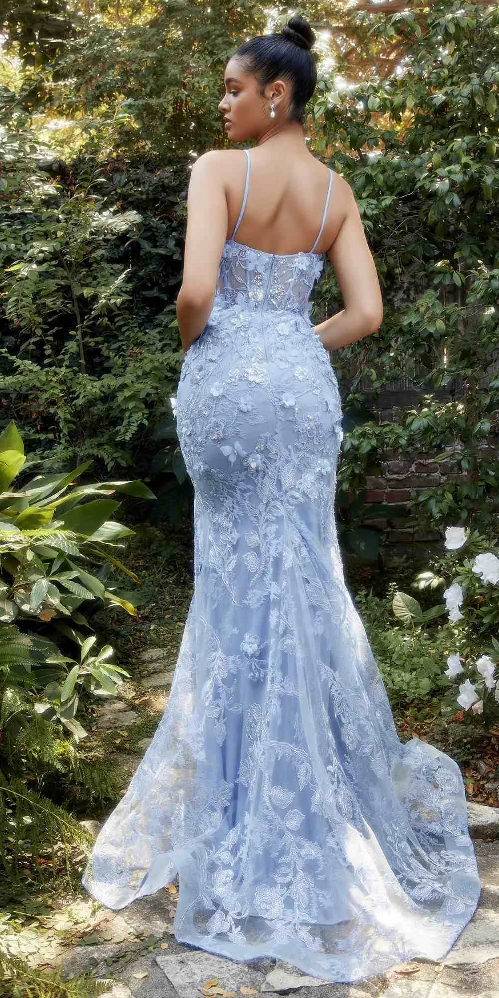 Andrea & Leo A1213 Opal Butterfly Garden Corset Mermaid Gown