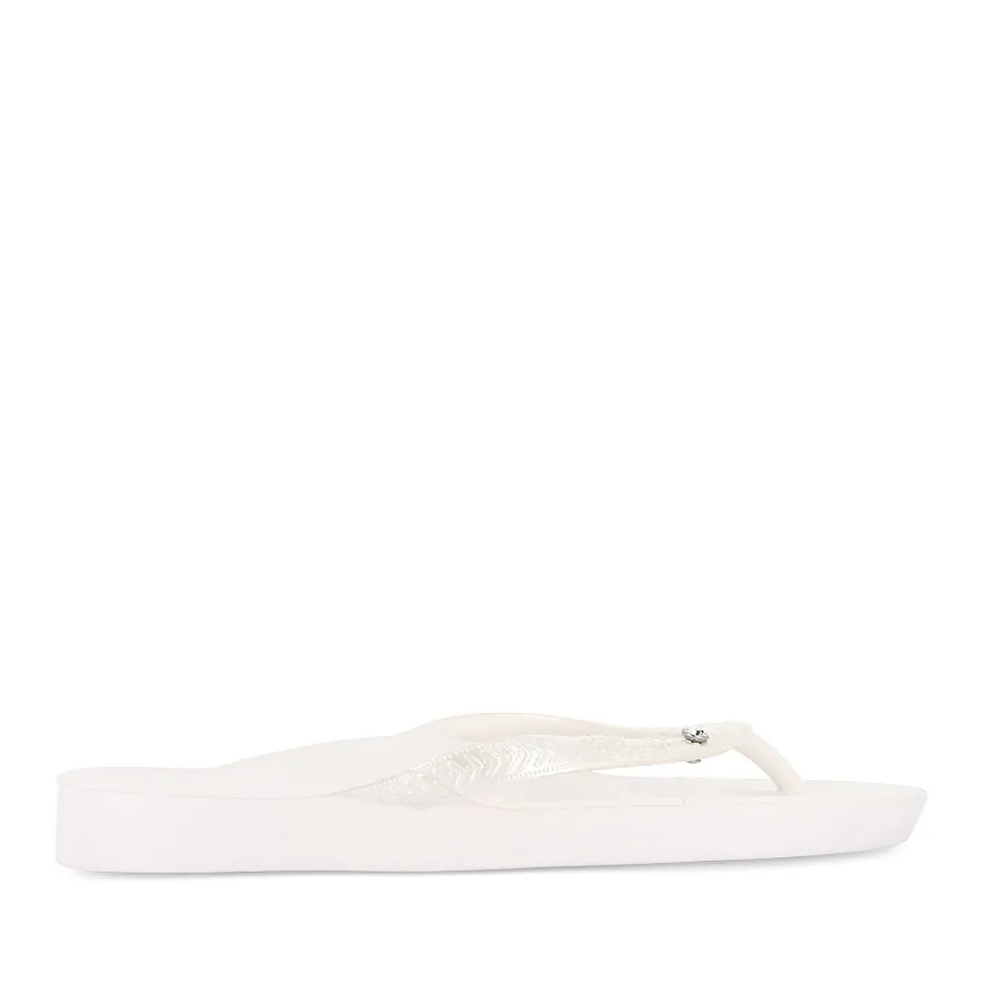 ARCH SUPPORT SHIMMER THONGS - PEARL SHIMMER