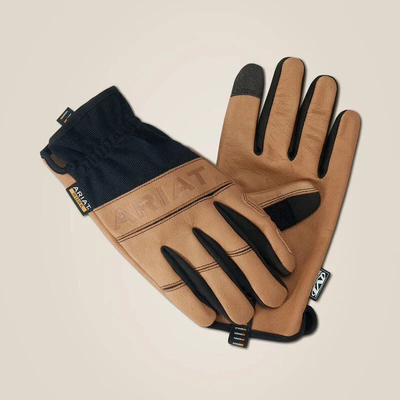 Ariat Mens Flexpro Leather Work Glove Brown Black