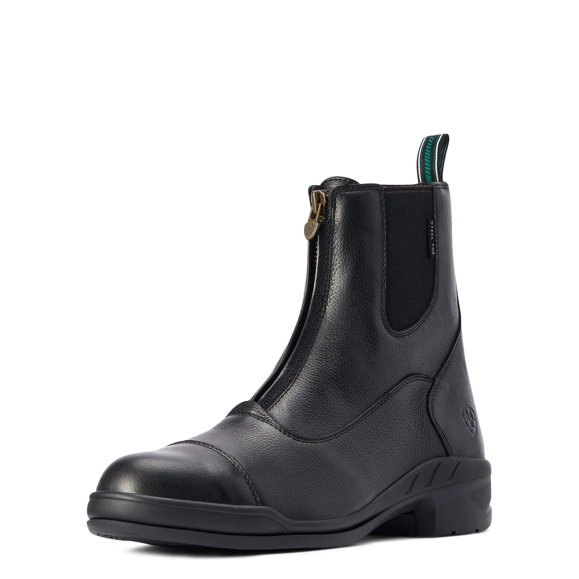Ariat Mens Heritage IV Zip Steel Toe Boots Black