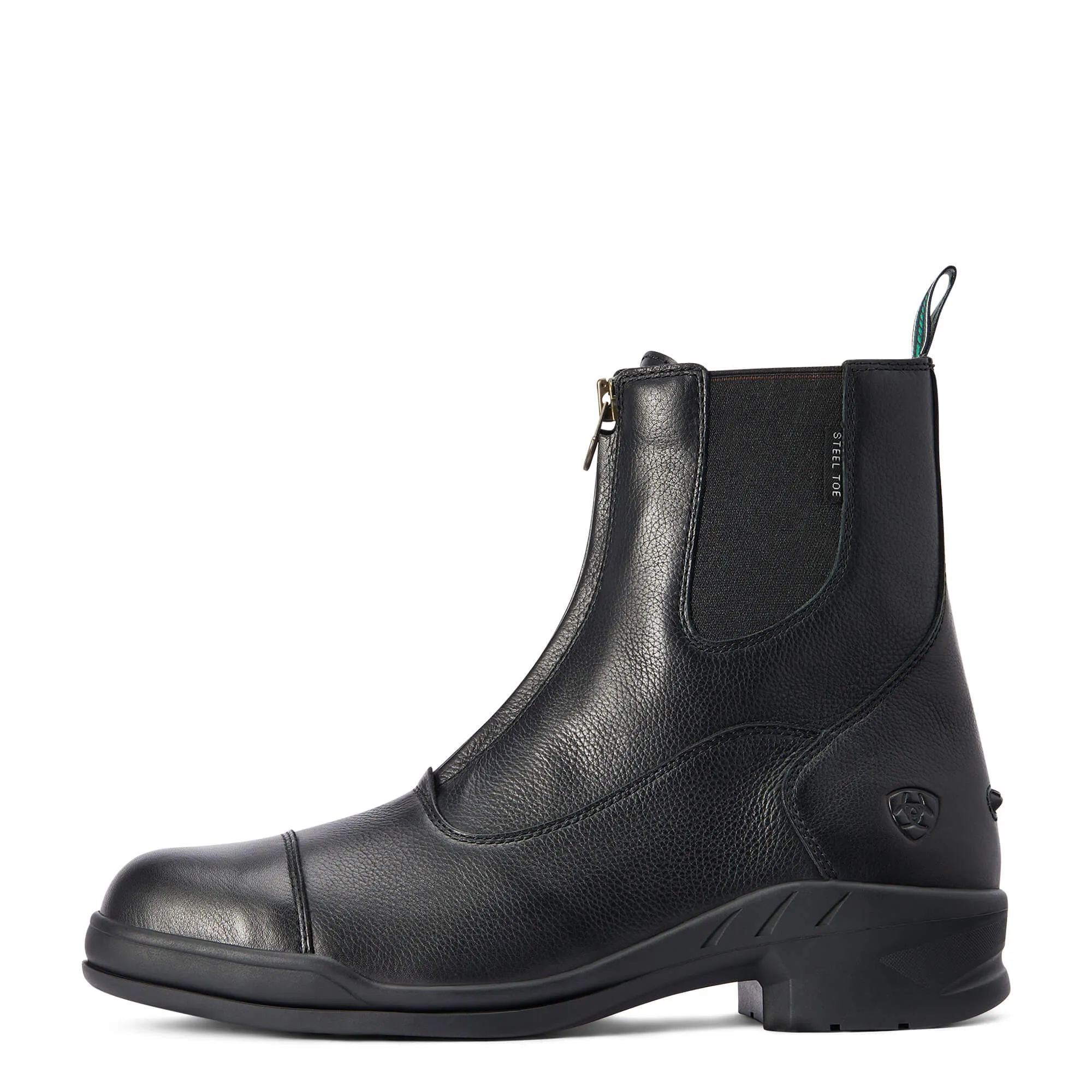 Ariat Mens Heritage IV Zip Steel Toe Boots Black