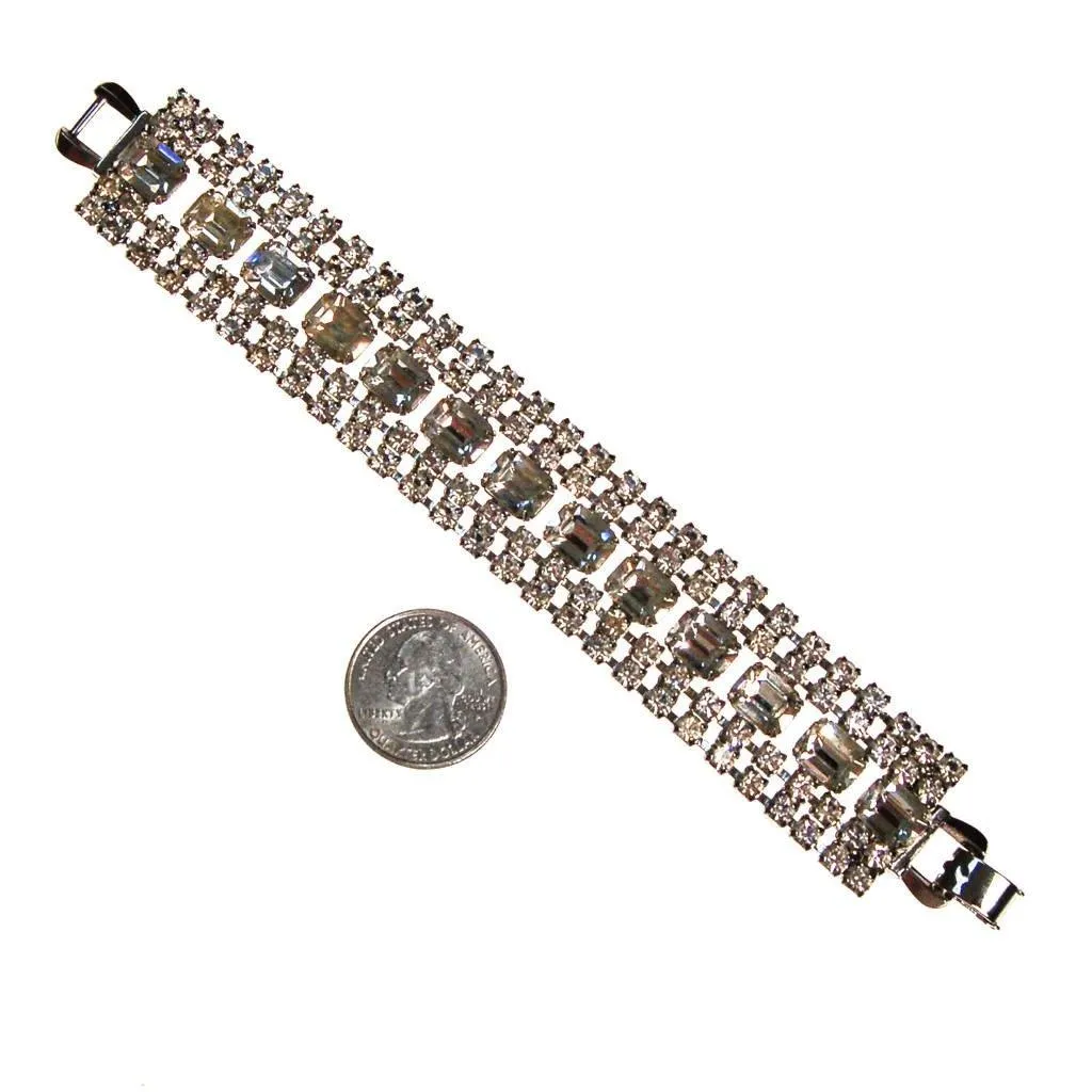 Art Deco Diamante Rhinestone Bracelet