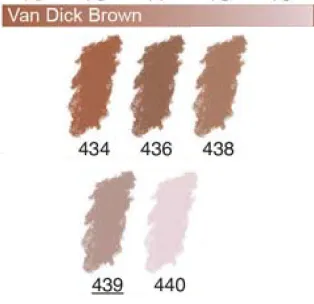 ARTISTS Soft Pastels - Sennelier - PASTEL L'ECU - SINGLE -	440	-	Van Dyke Brown 440