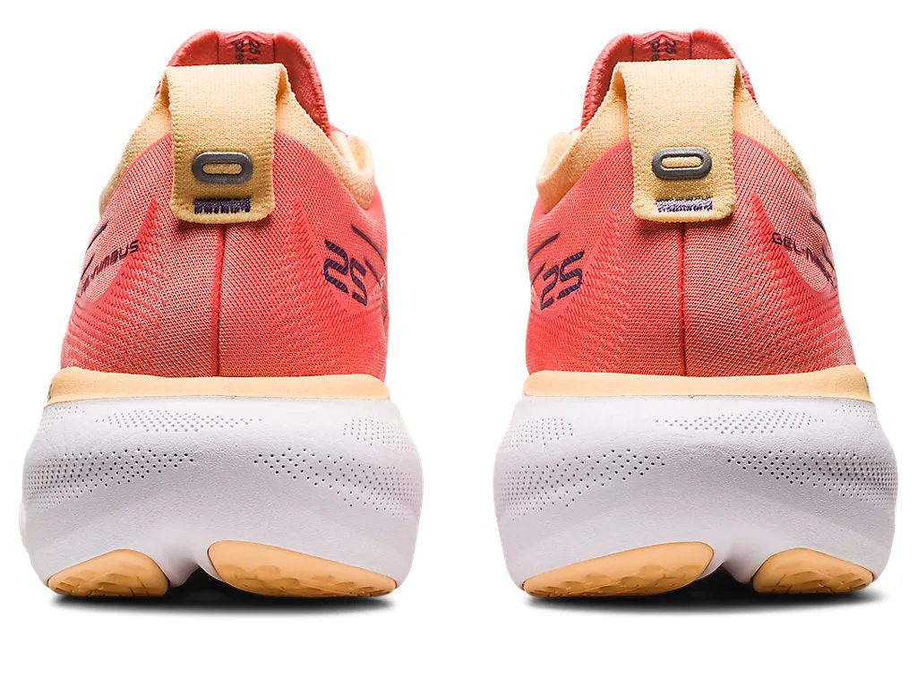 Asics Gel-Nimbus 25 (Womens) - Papaya/Dusty Purple