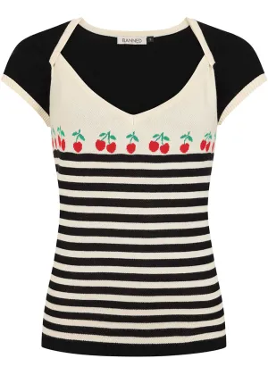 Banned Josie Cherries Jumper Black