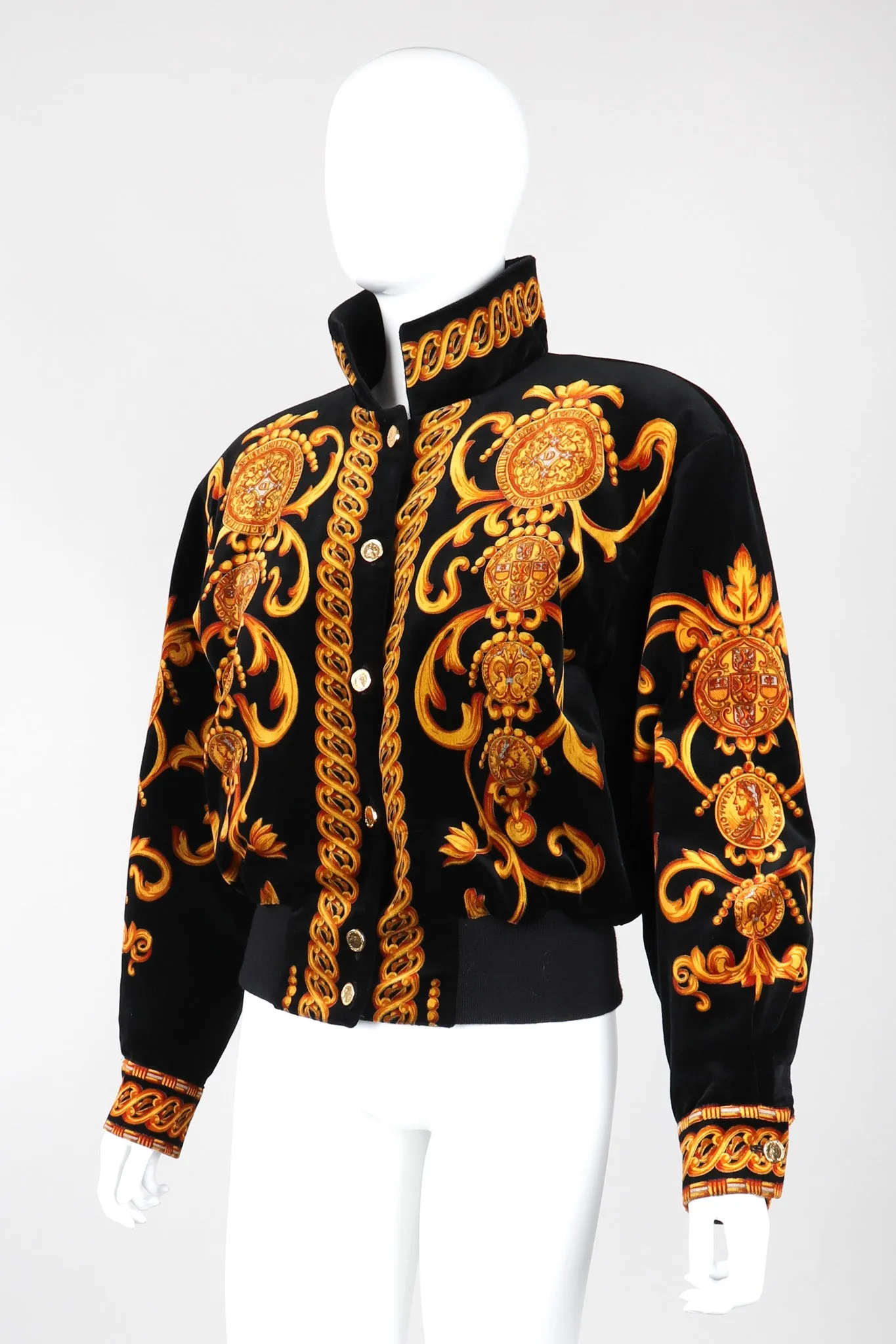 Baroque Velvet Bomber