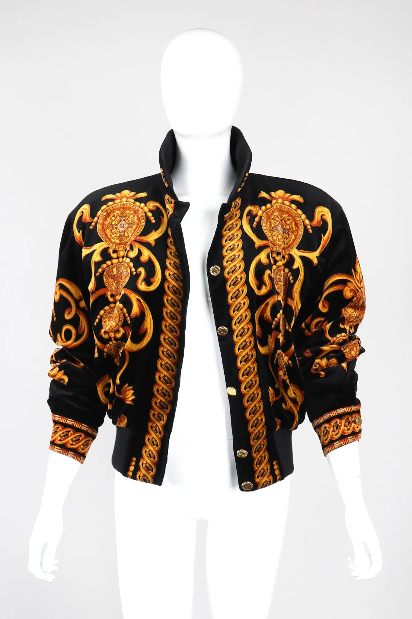 Baroque Velvet Bomber