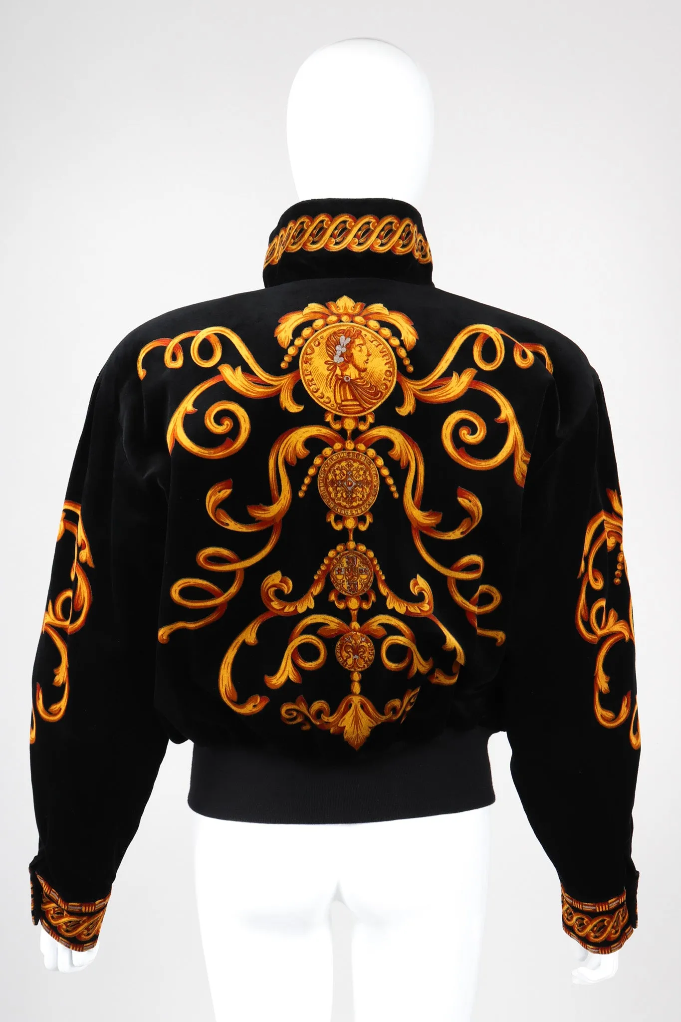 Baroque Velvet Bomber