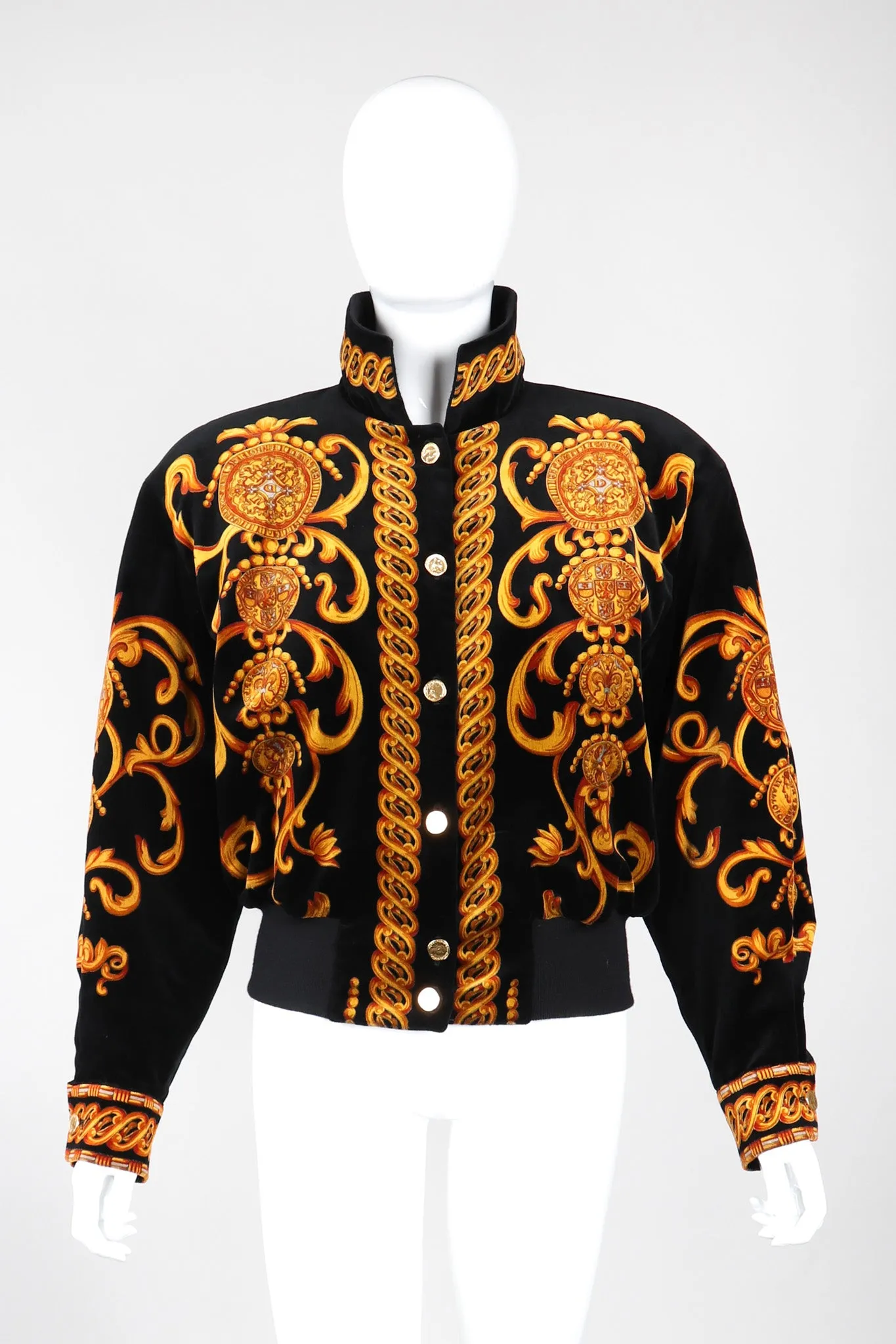 Baroque Velvet Bomber