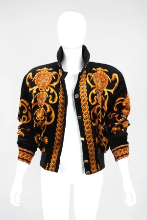 Baroque Velvet Bomber