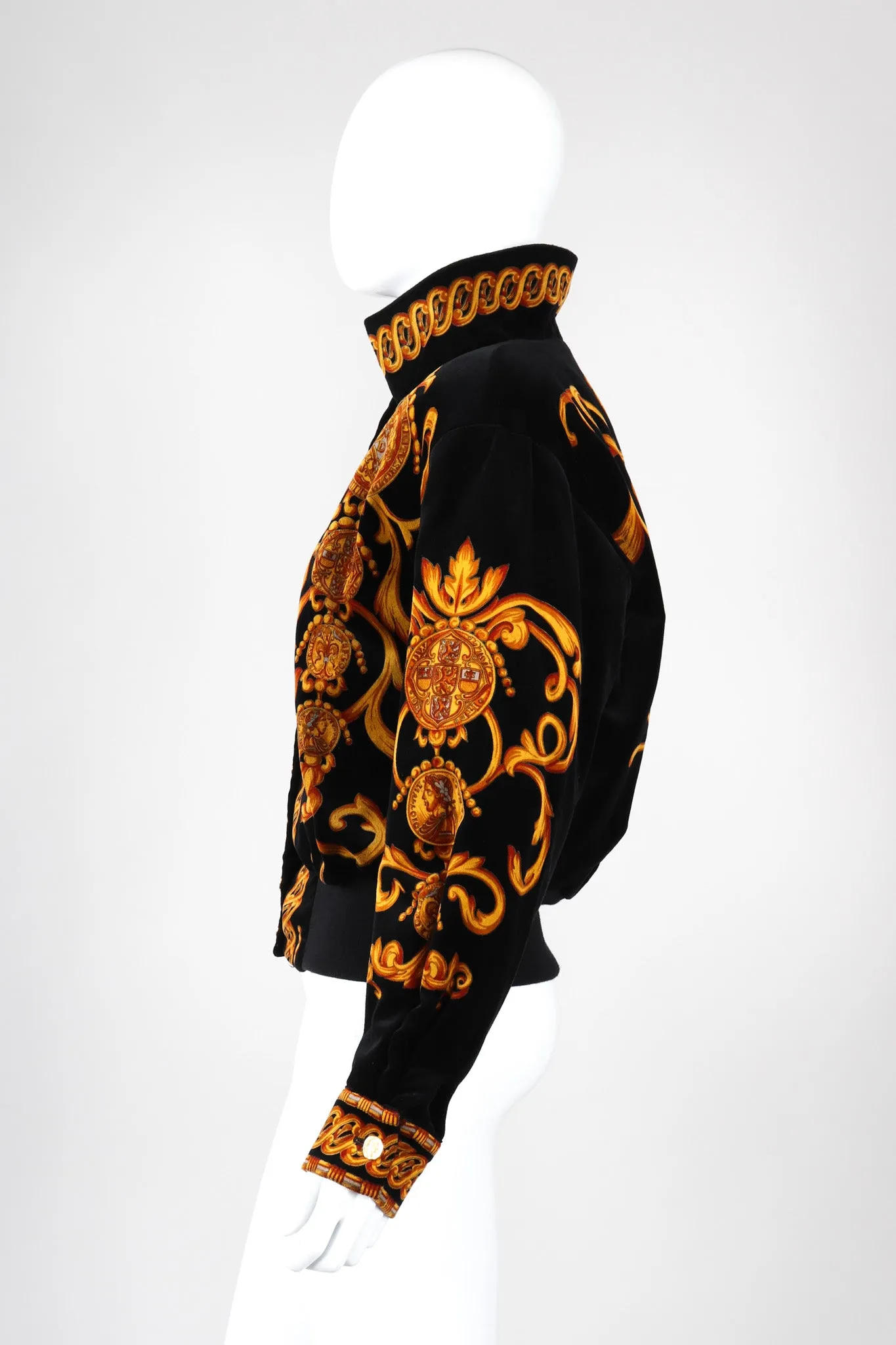 Baroque Velvet Bomber