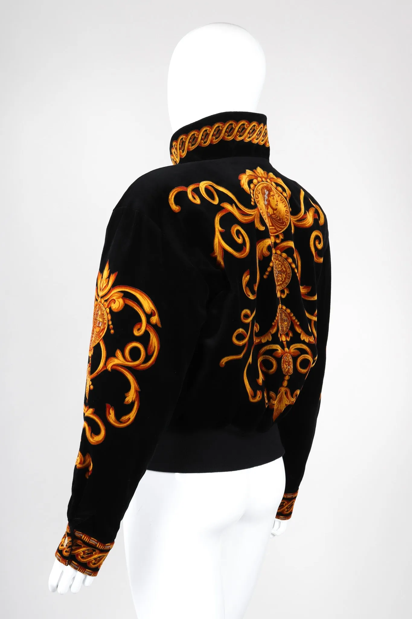 Baroque Velvet Bomber