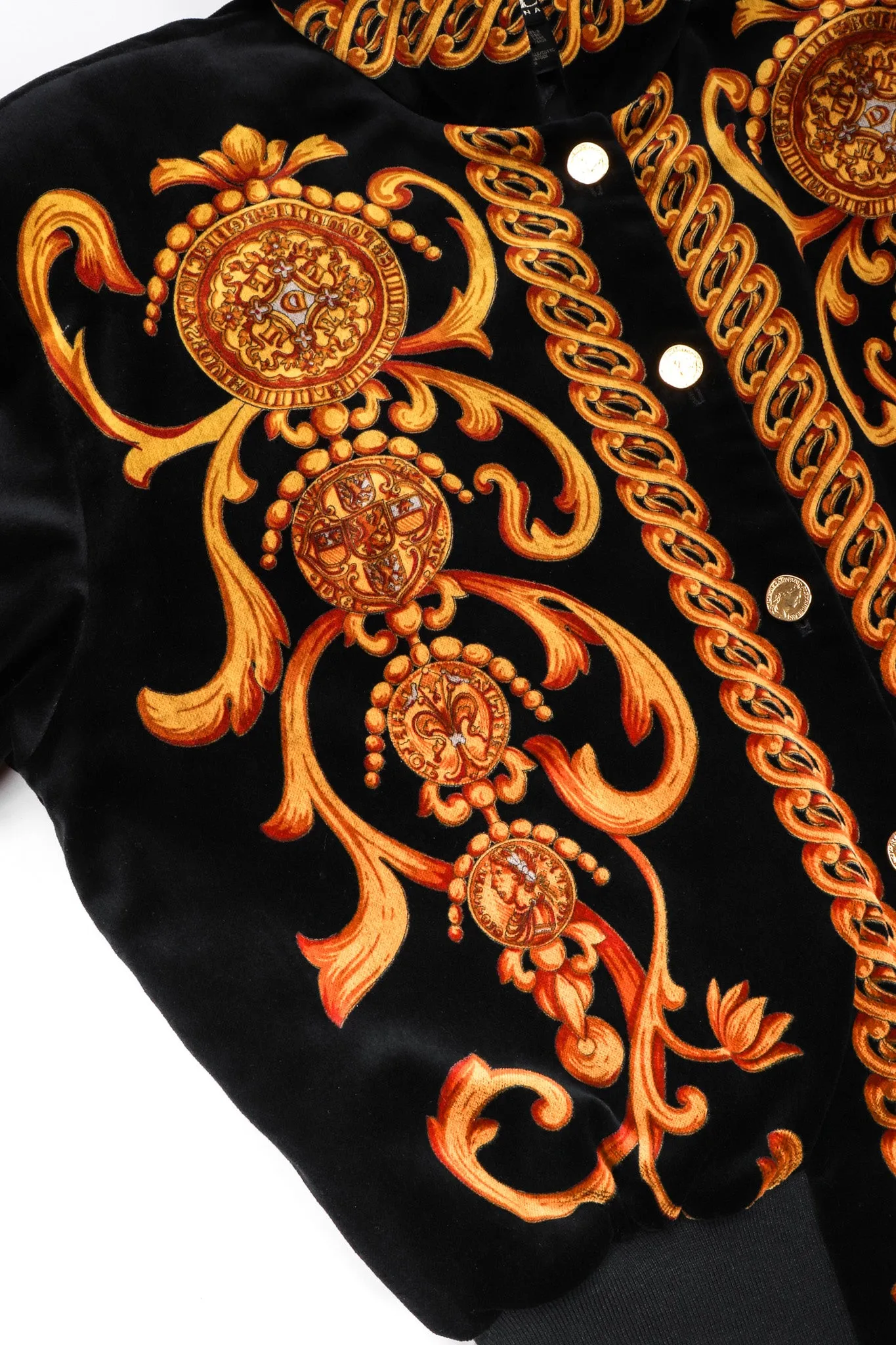 Baroque Velvet Bomber