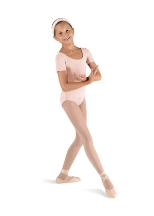Basic Short Sleeve Leotard (Light Pink) CL5402 child sizes 8-10, 12, & 14