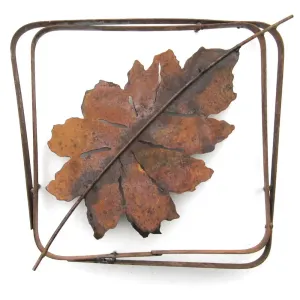 Beech Leaf Steel Frame XL LFRX-08, Small LFR-08 Wall Art by Metallic Evolution
