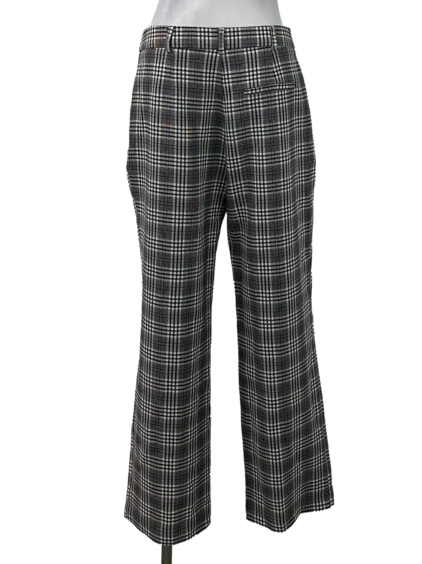 Black Plaid Formal Pants