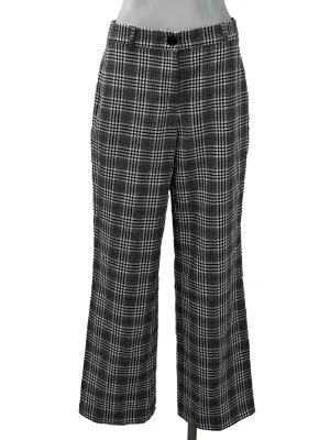 Black Plaid Formal Pants