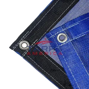 Blue 10 oz. Heavy Duty Vinyl Coated Mesh Tarp by ShadeMax®