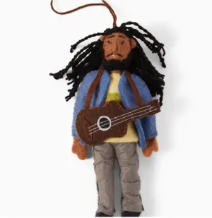 Bob Marley Felted Ornament