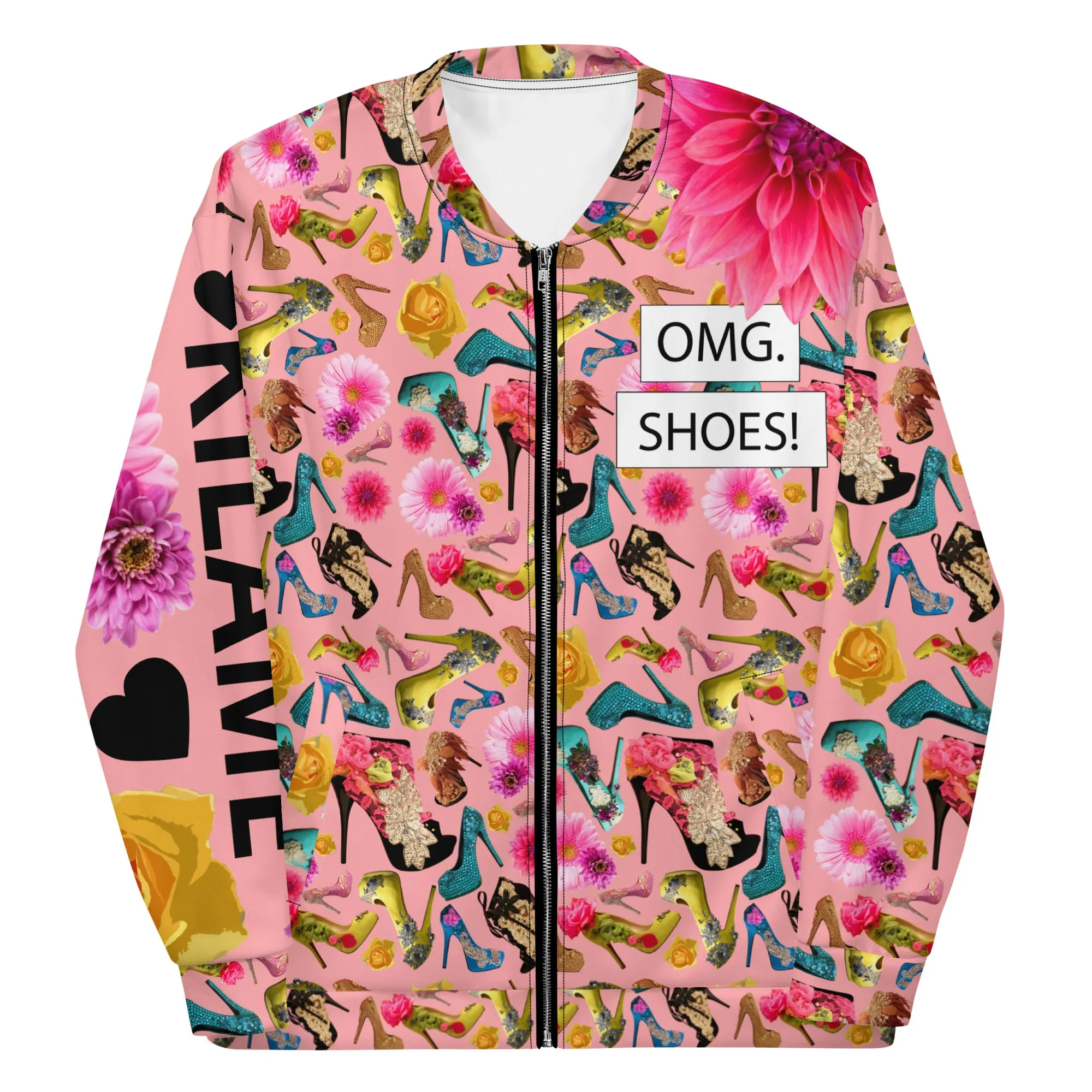Bomber Jacket 'I close deals in heels'