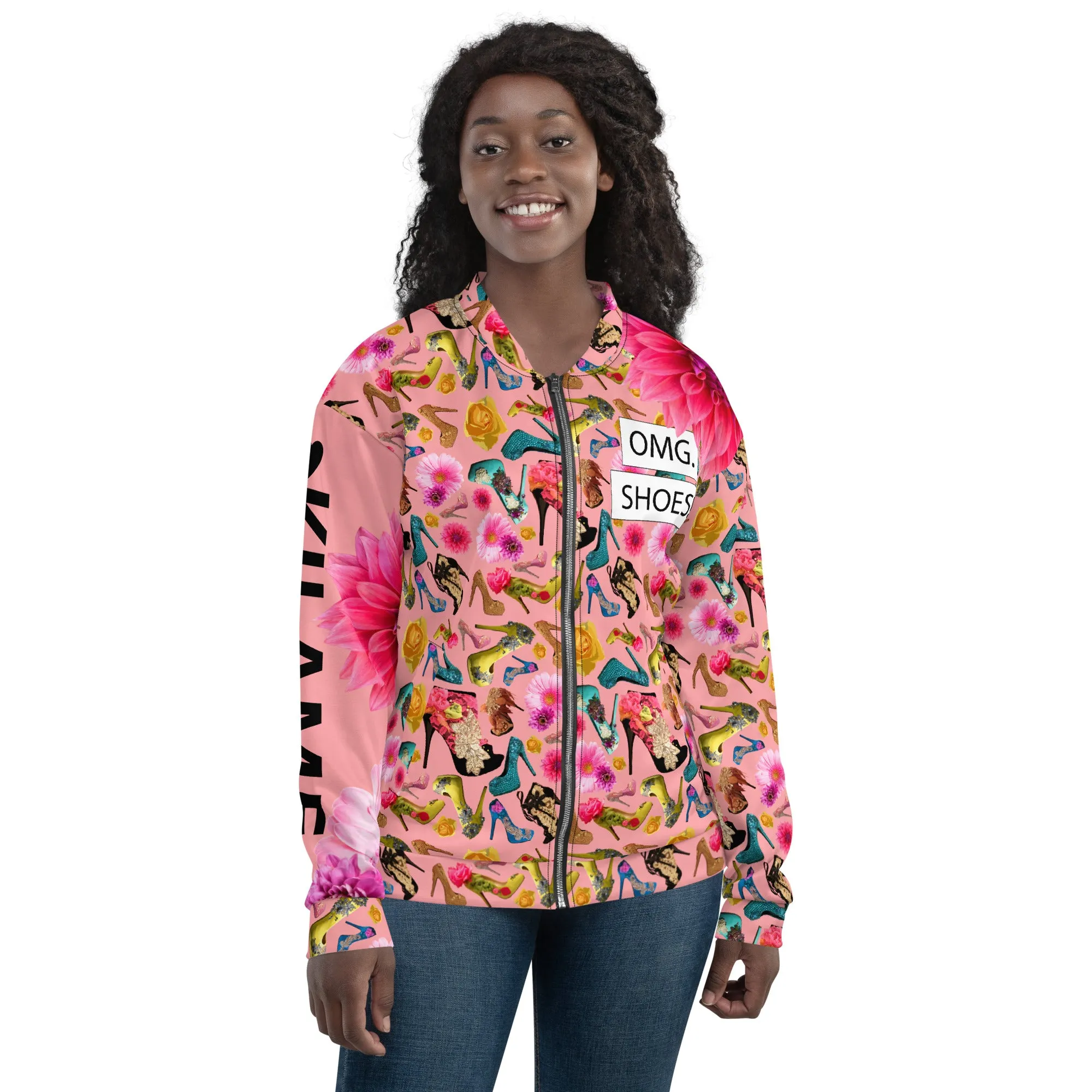 Bomber Jacket 'I close deals in heels'