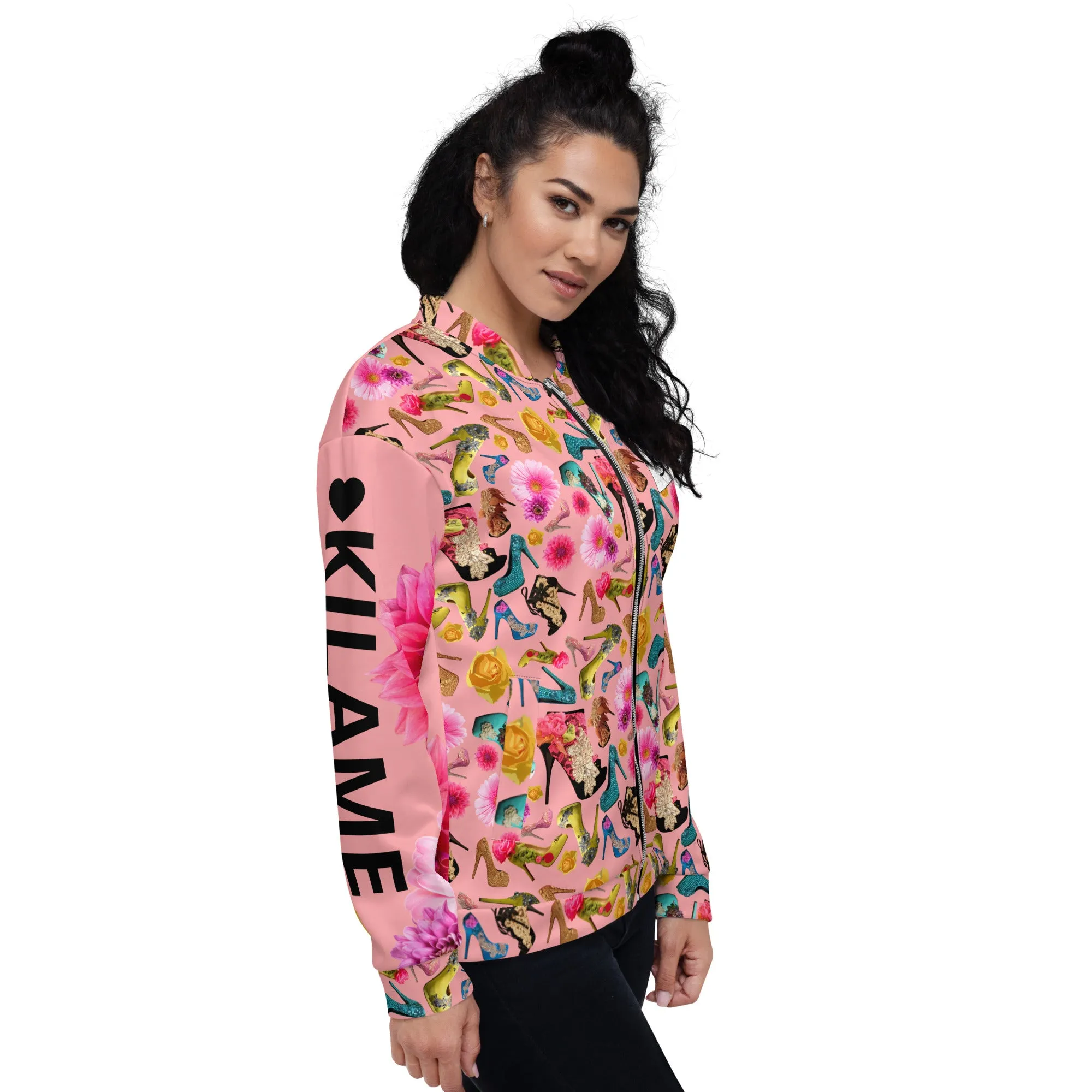 Bomber Jacket 'I close deals in heels'