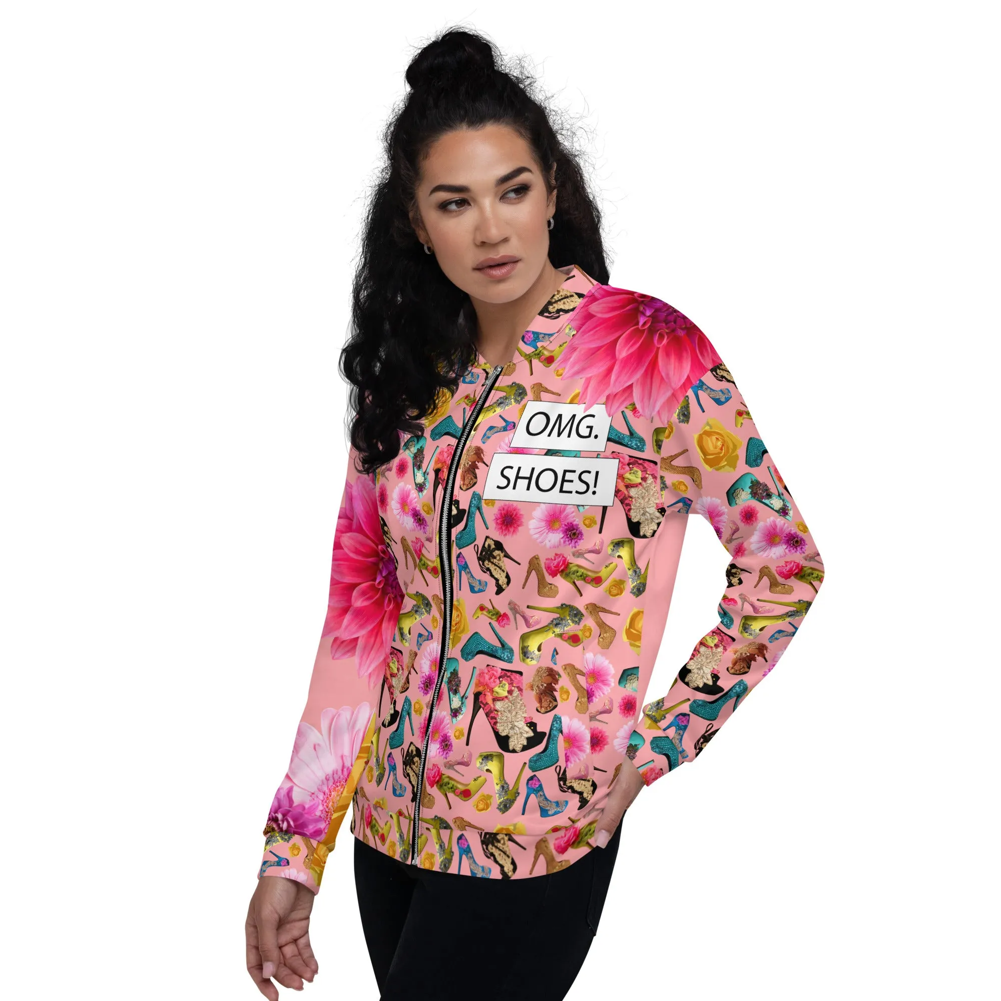 Bomber Jacket 'I close deals in heels'