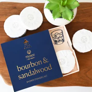 Bourbon & Sandalwood Shower Steamers Set