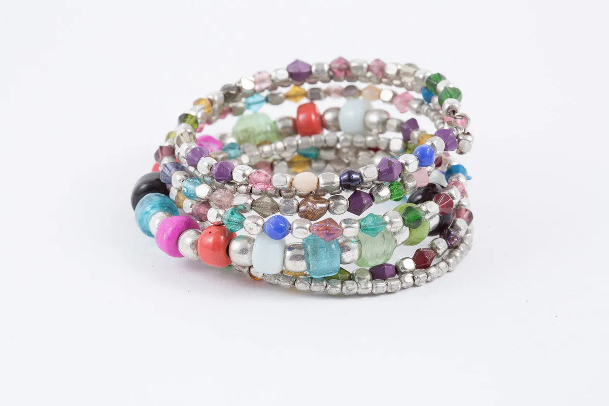 Bracelet -Coil-Glass (see colors)