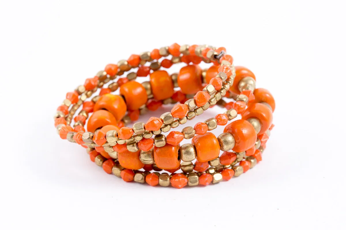 Bracelet -Coil-Glass (see colors)