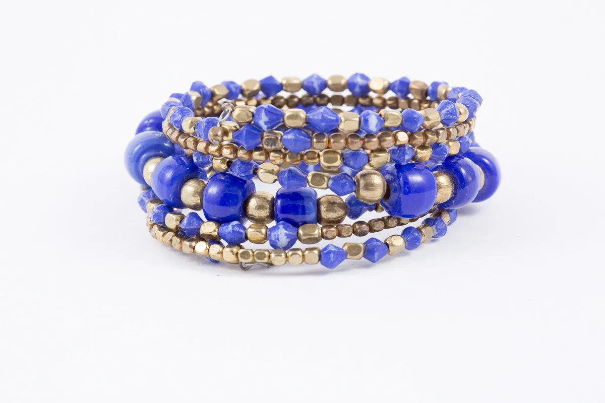 Bracelet -Coil-Glass (see colors)
