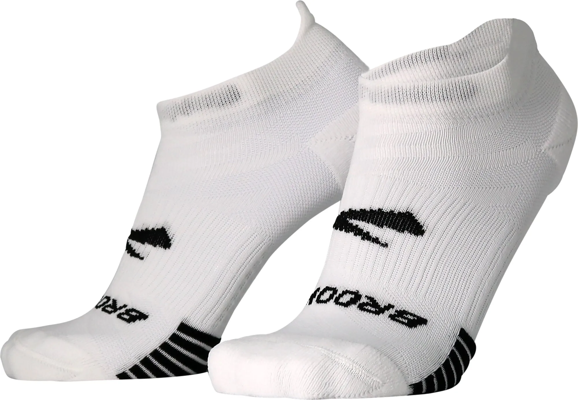 Brooks Ghost Lite No Show (2 Pack) Running Socks - White