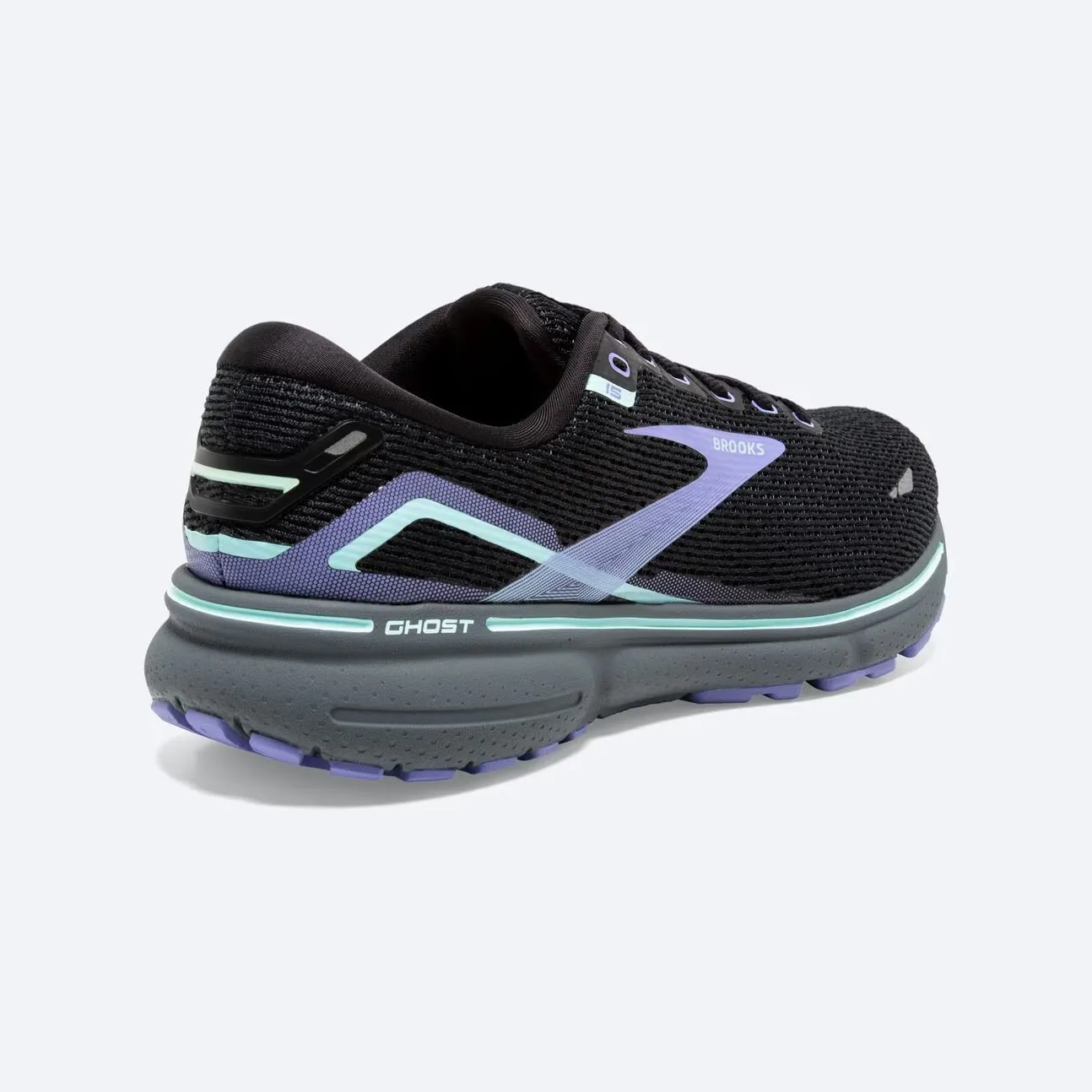 Brooks Women's Ghost 15 - Black/Jacaranda/Salt