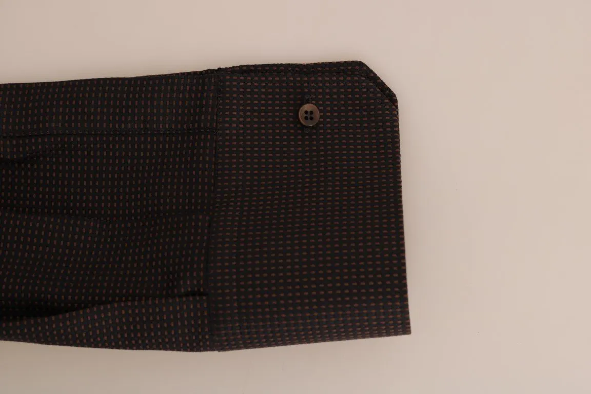 Brown Dress GOLD Slim Fit Cotton Shirt