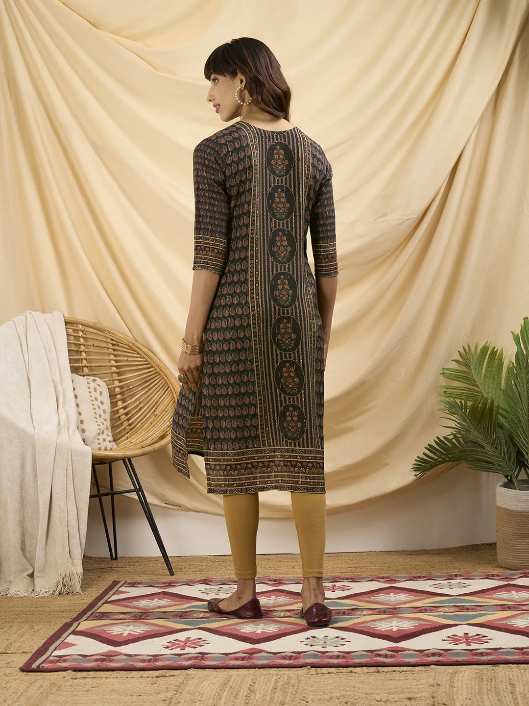 Brown Kurta For Women - Women Muslin Comfort Fit Kurta - Zola